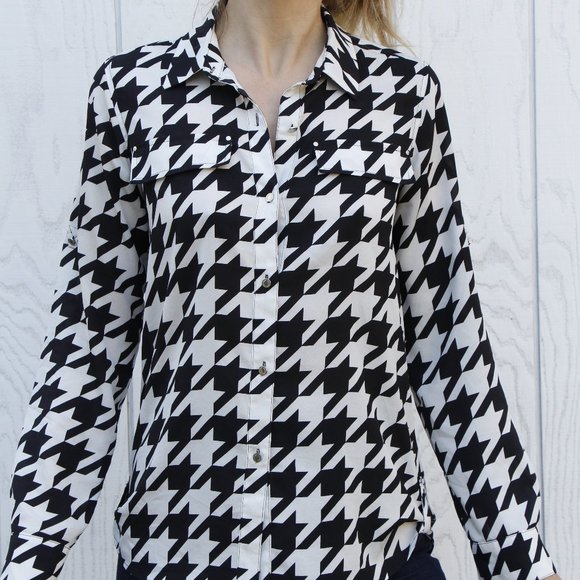 Vintage Calvin Klein Houndstooth Top - Picture 10 of 15